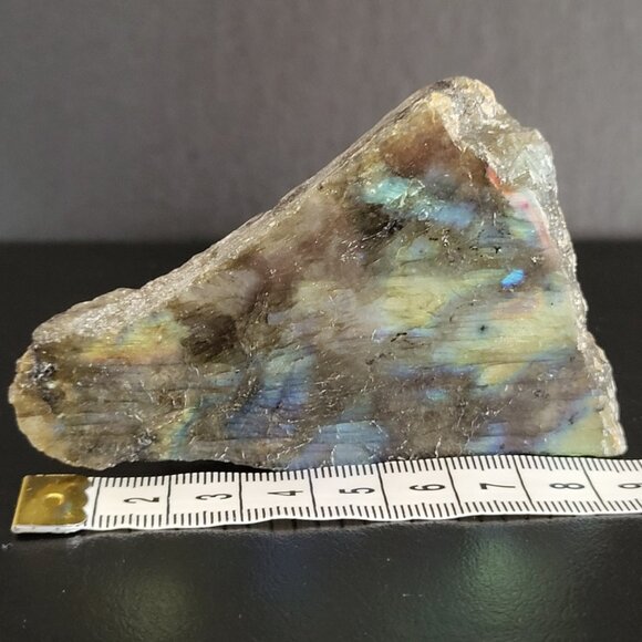 Labradorite Mineral Polished on one side - Picture 5 of 5